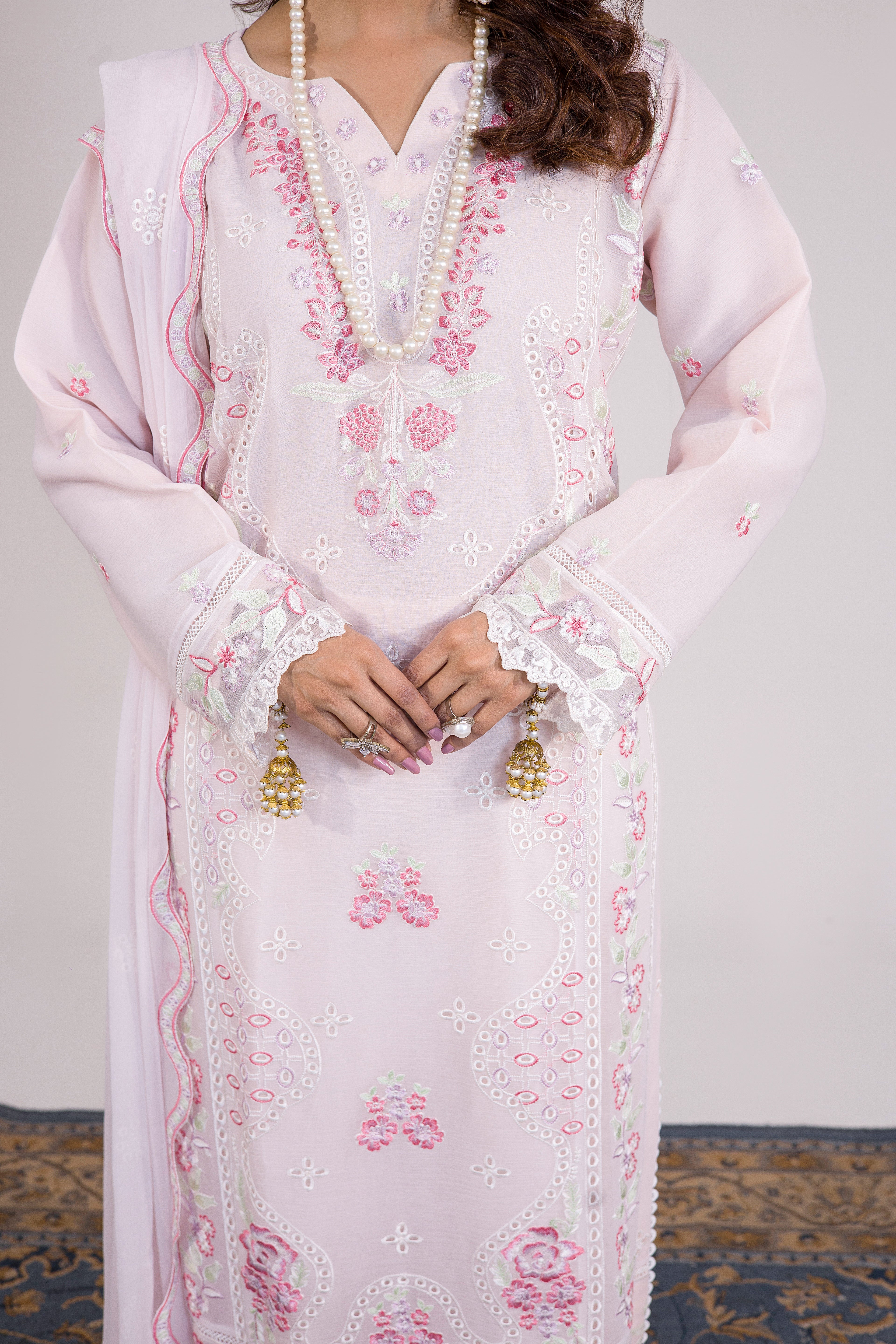 Grace Ready To Wear Luxry Chiffon Dress Soft Lilac