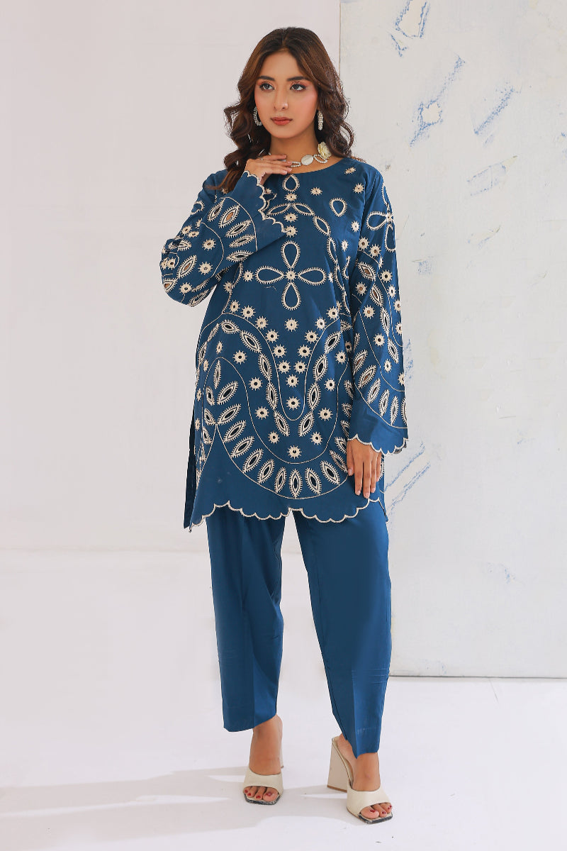 Tulips  02 Pcs Lawn Co-ords Sets Ready To Wear