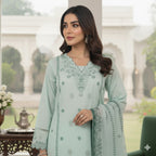 3 Piece Stitched Lawn  suit