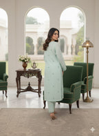 3 Piece Stitched Lawn  suit