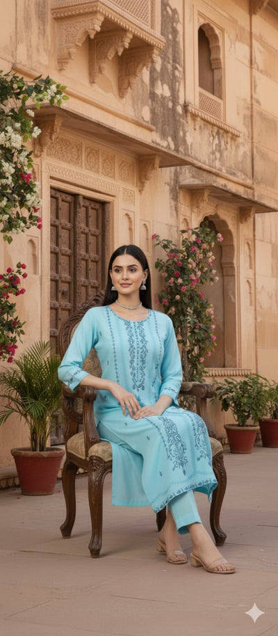2 Piece  Lawn Stitched suit -Ready  to wear