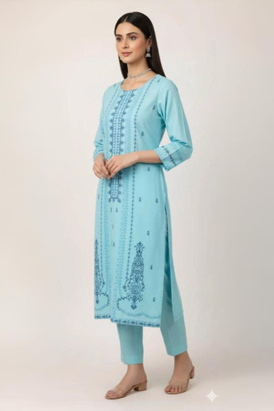 2 Piece  Lawn Stitched suit -Ready  to wear
