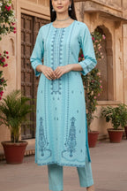 2 Piece  Lawn Stitched suit -Ready  to wear
