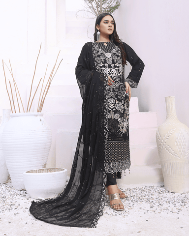 Hayat - Premium Semi Stitched Chiffon Collection – (DS – 04)