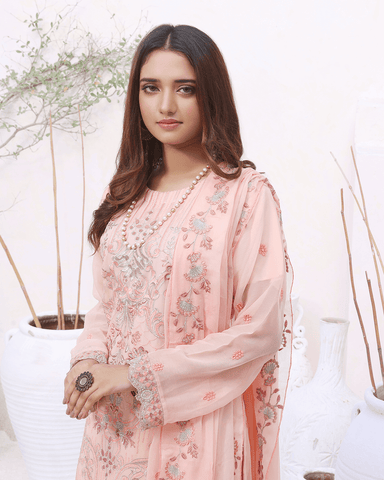 Hayat - Premium Semi Stitched Chiffon Collection – (DS – 05)