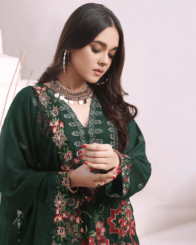 Hayat - Premium Semi Stitched Chiffon Collection – (DS – 06)