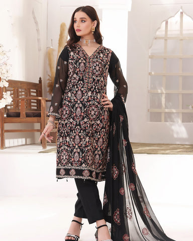 Imperial- Unstitched Chiffon Collection – (DS – 01)