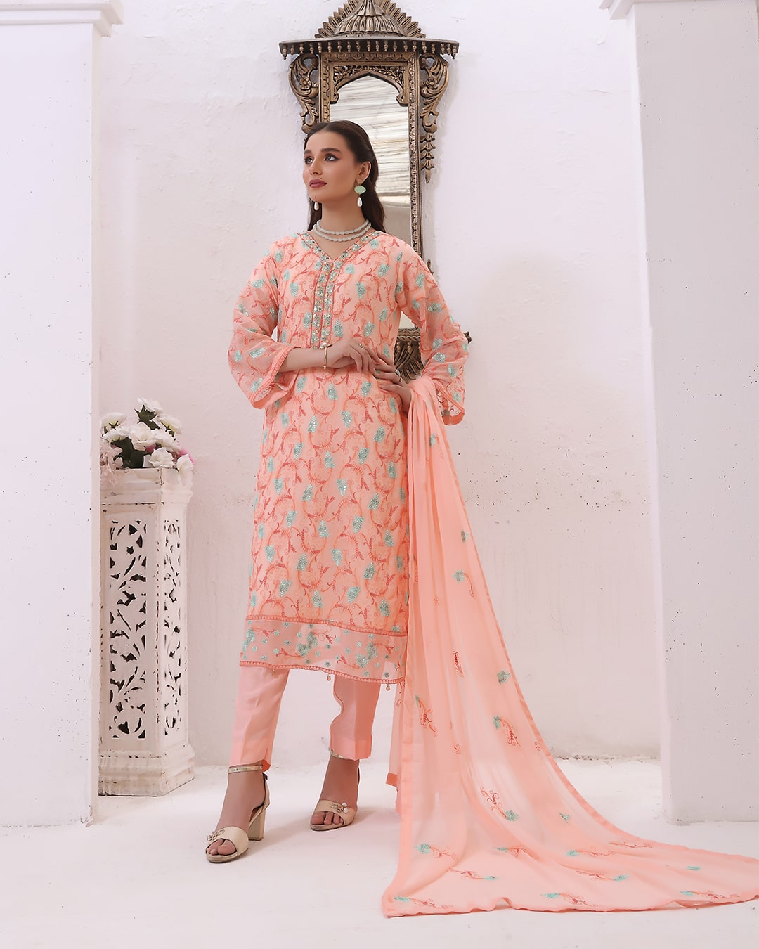 Imperial- Unstitched Chiffon Collection – (DS – 05)